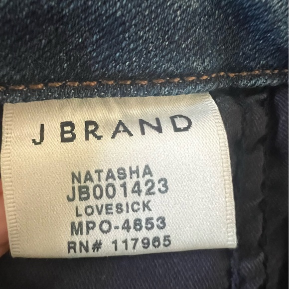 J Brand Natasha love sike high waisted skinny jeans size 29 - Picture 9 of 10